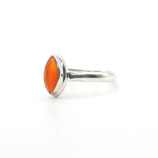Anillo Cornalina Facetada