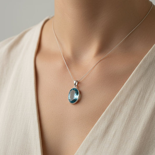 Collar Fluorita Facetada de Bélgica