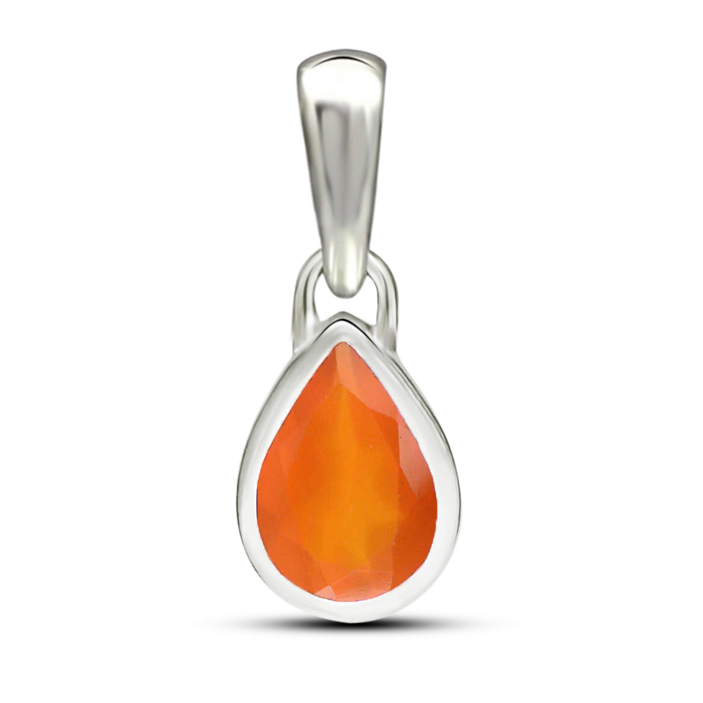 Collar de Cornalina Mini Gota Facetada