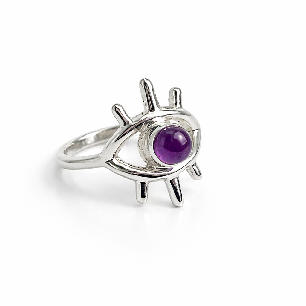 Anillo Ojo Turco de Amatista