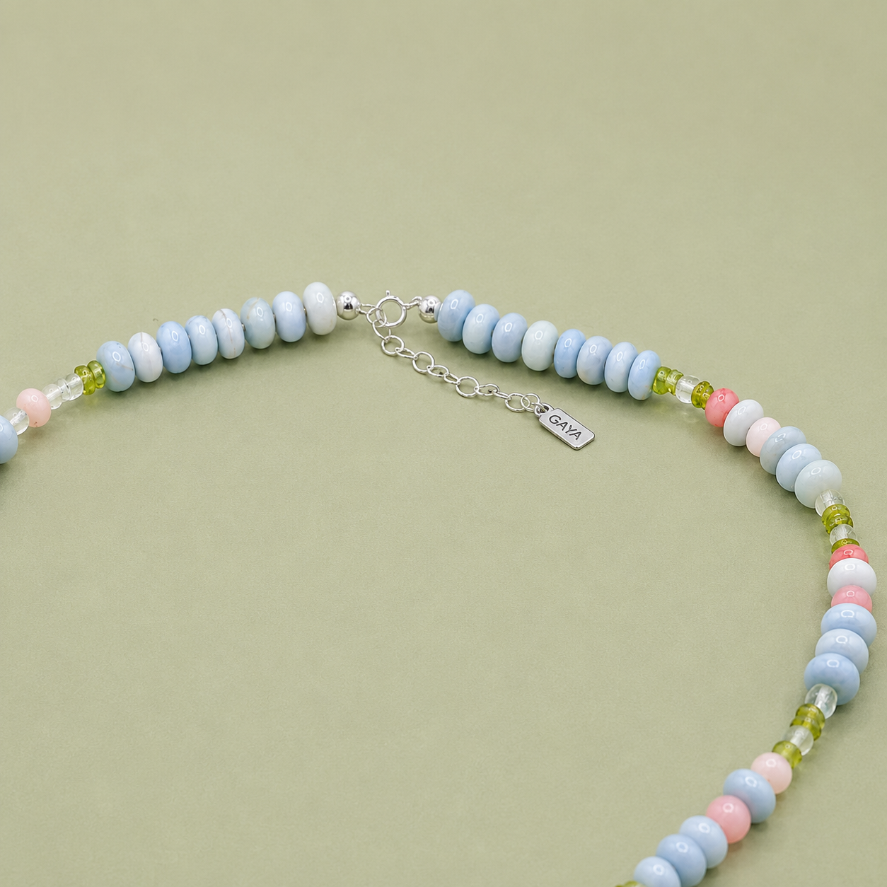 Choker de Opalo Azul Multigema