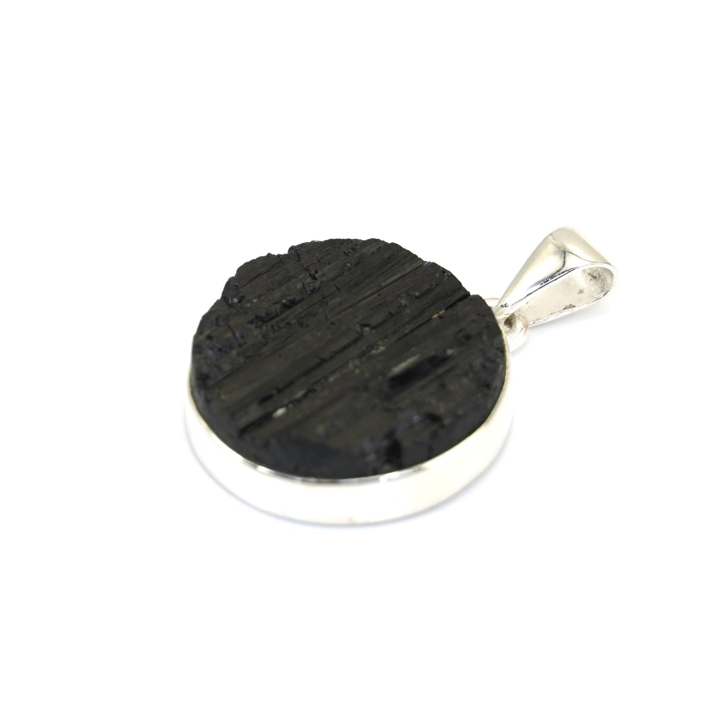 Collar Turmalina Negra Redonda