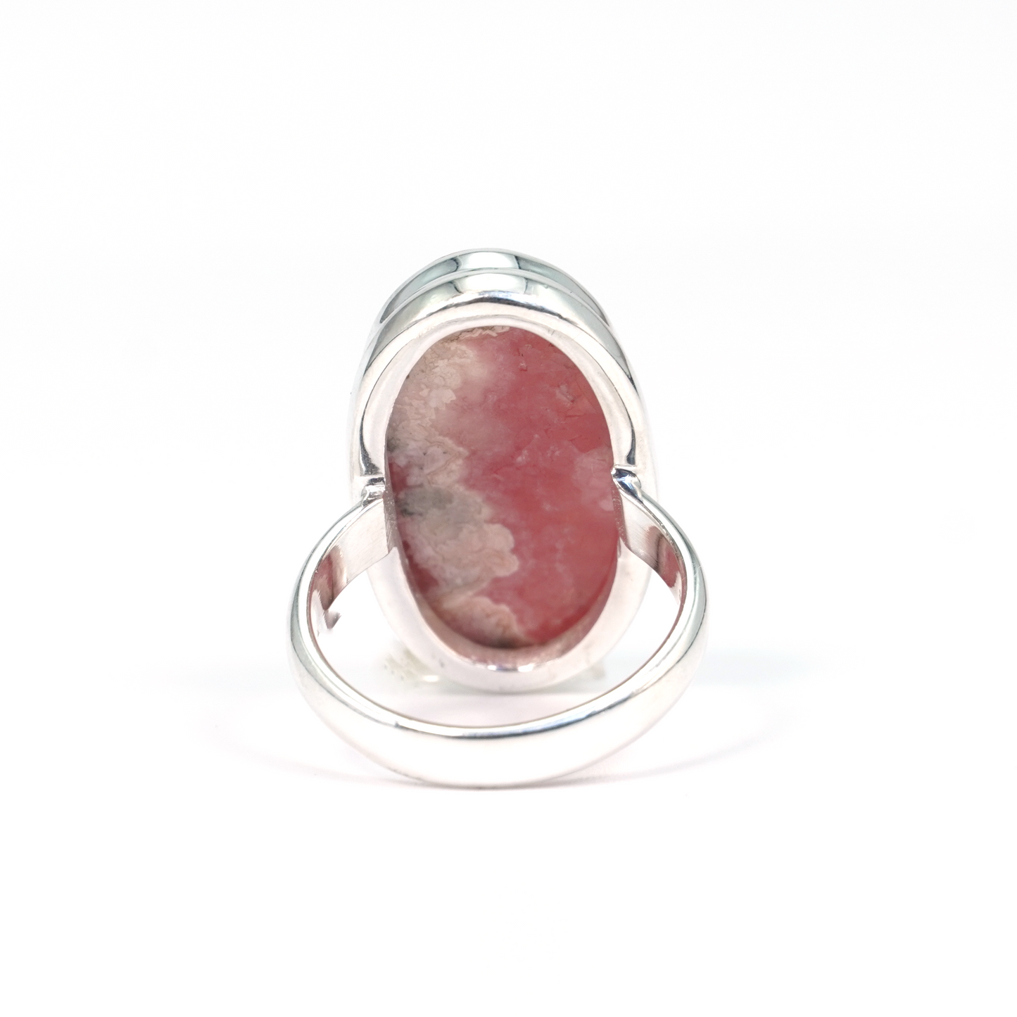 Anillo Piedra Natural Rodocrosita Oval