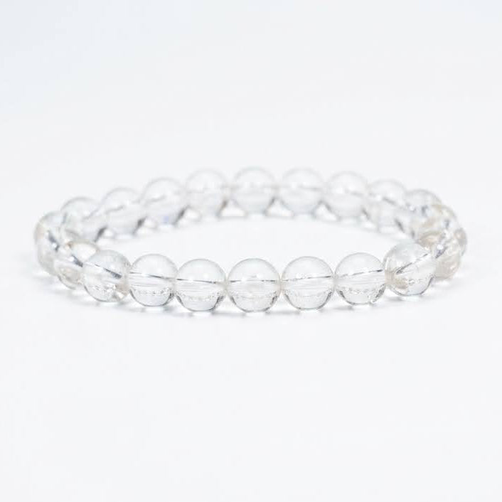 Pulsera Piedra Natural Cuarzo Cristal