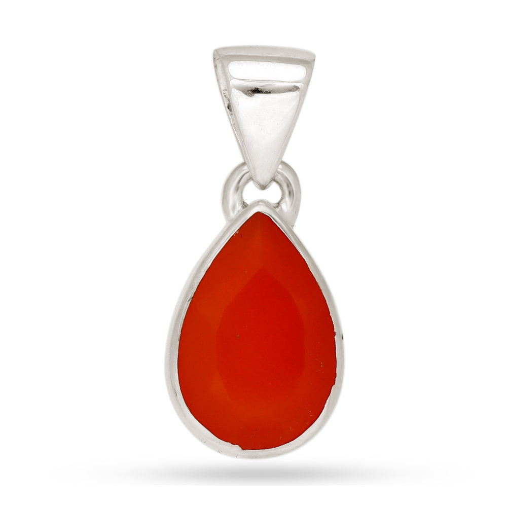 Collar de Cornalina Facetada Pera