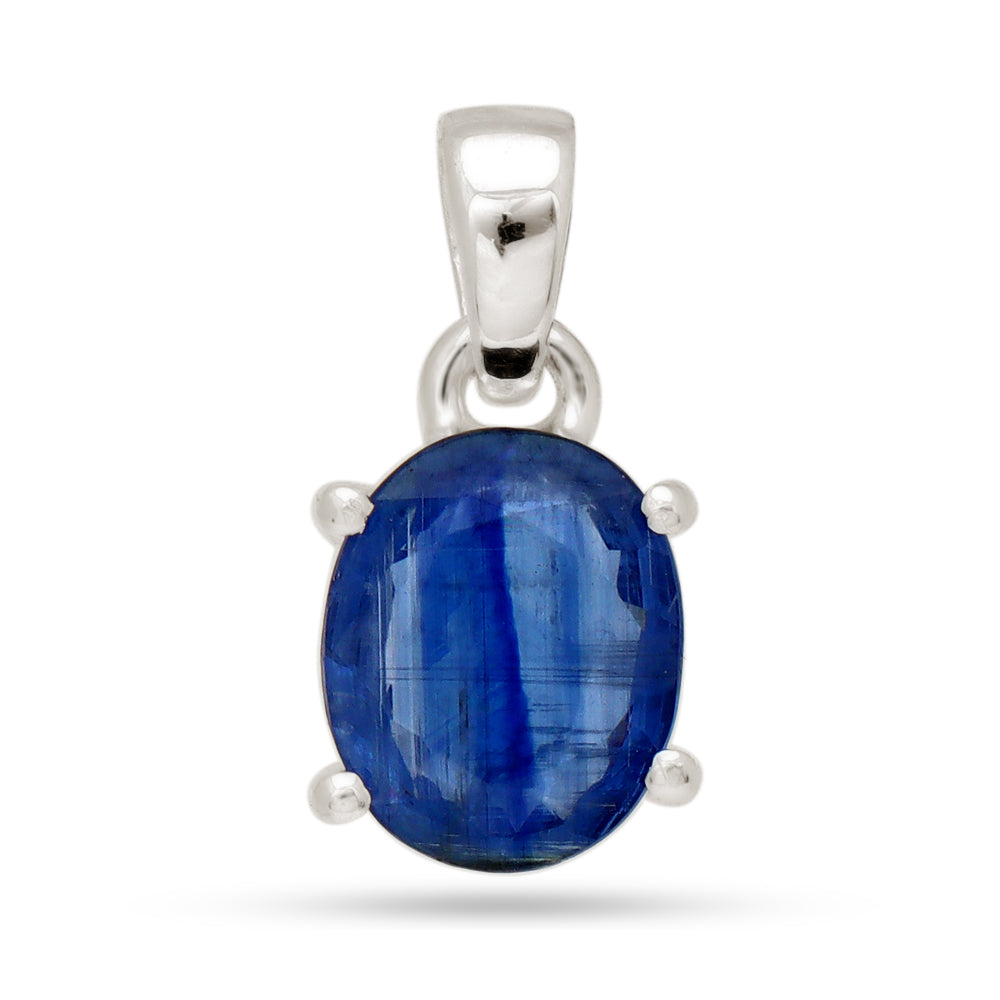 Collar de Kianita Facetada Oval