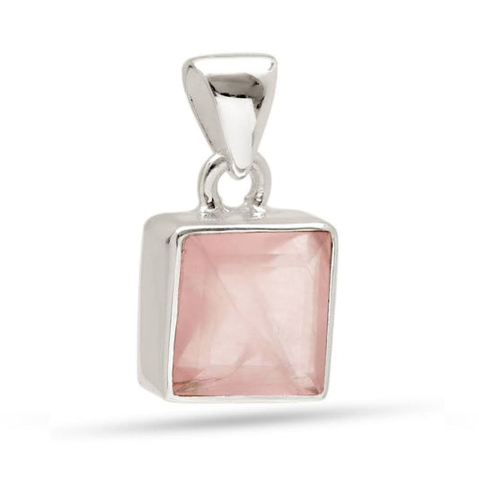 Collar de Cuarzo Rosa Facetado