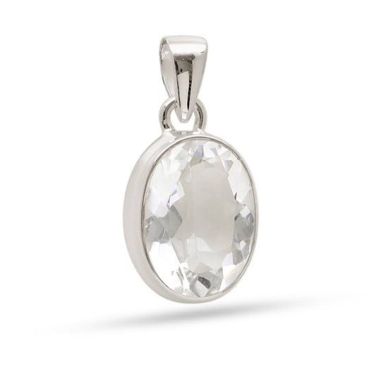 Collar Cuarzo Cristal Facetado