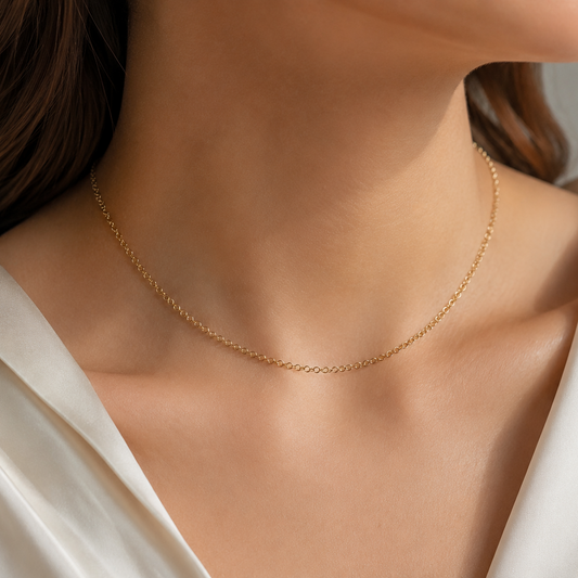 Cadena Gold Filled 14k Americano - Calidad Premium