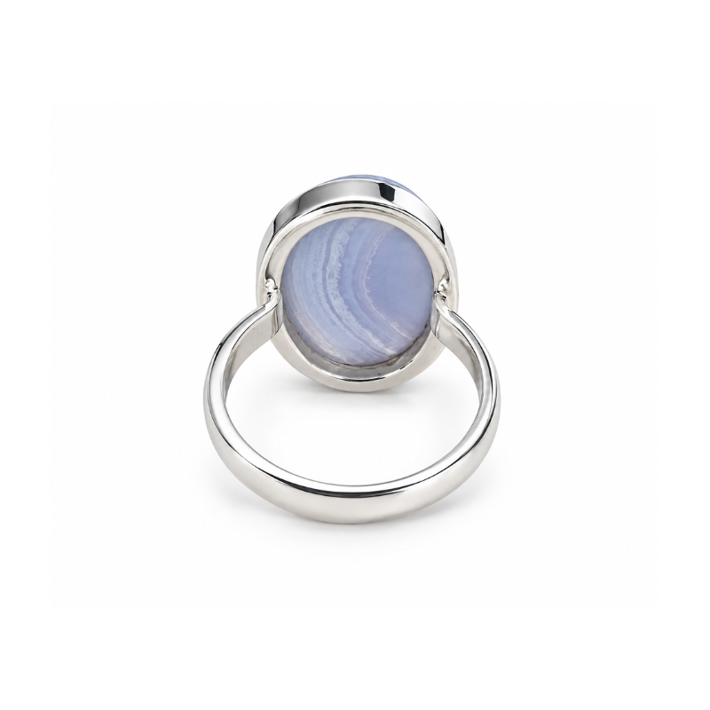 Anillo de Ágata Blue Lace