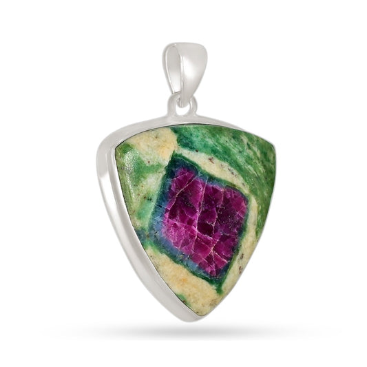 Collar de Rubí en Fucsita Grande