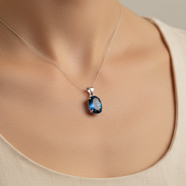 Collar Fluorita Facetada de Bélgica