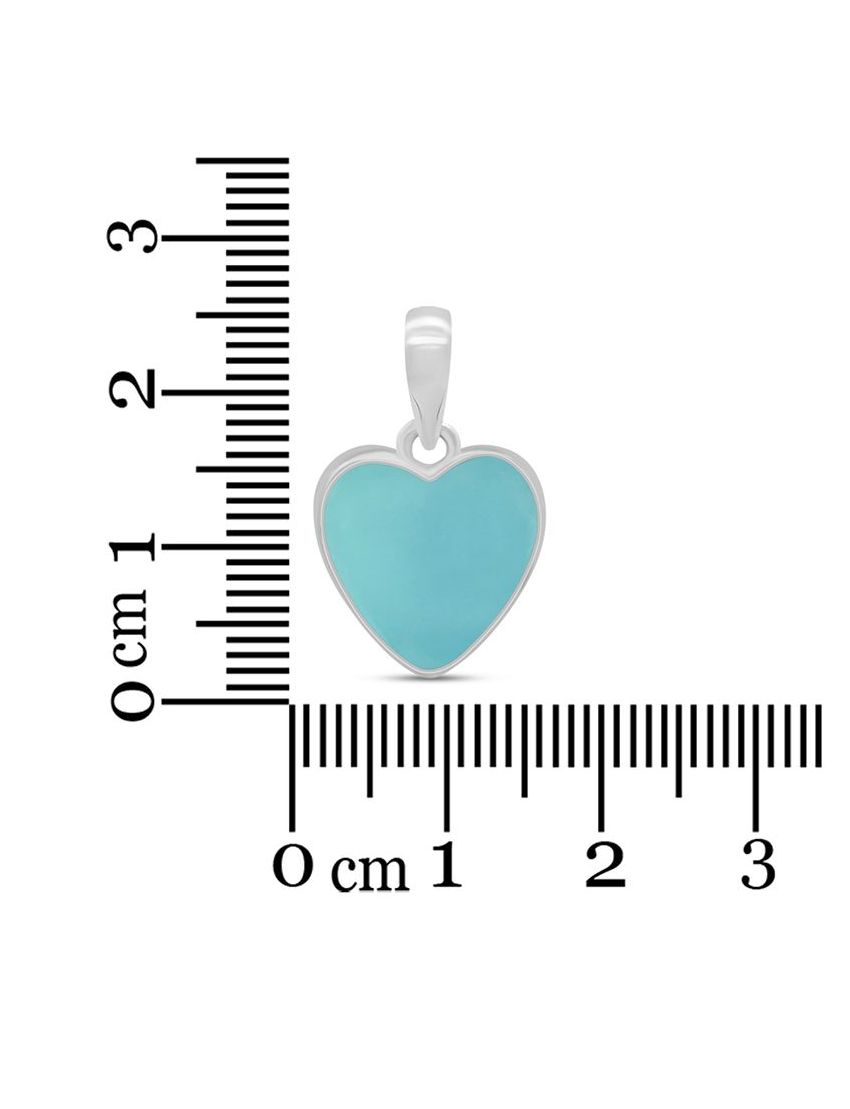 Collar Aqua Calcedonia Corazón