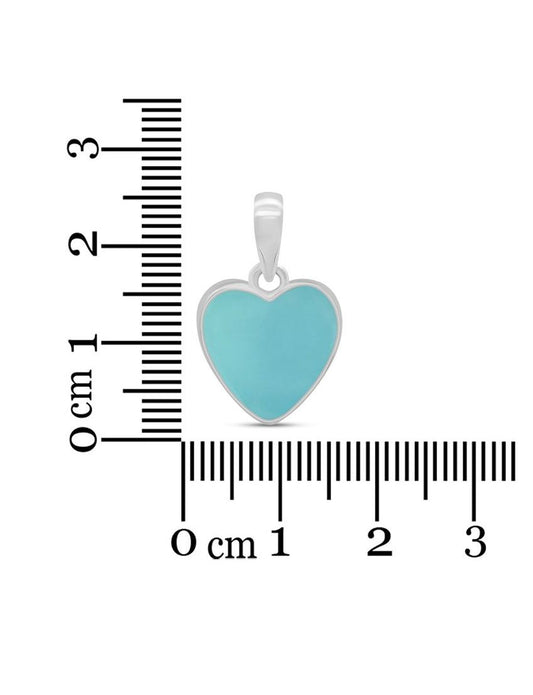 Collar Aqua Calcedonia Corazón