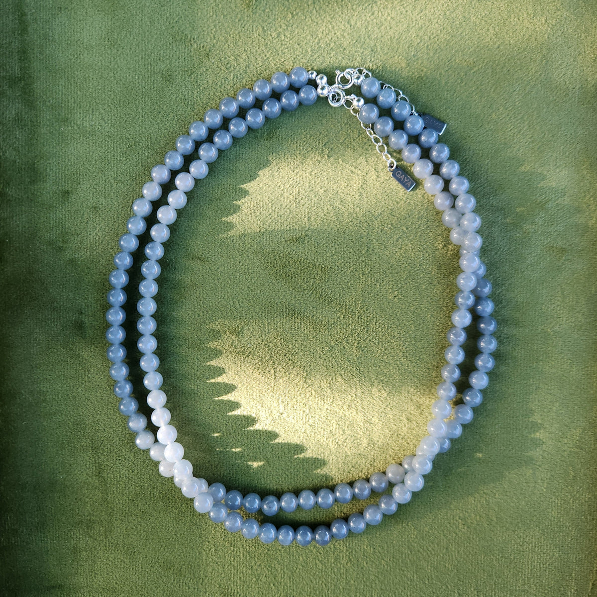 Choker de Jade Azul de Guatemala