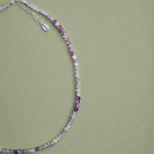 Choker de Lentejas de Fluorita