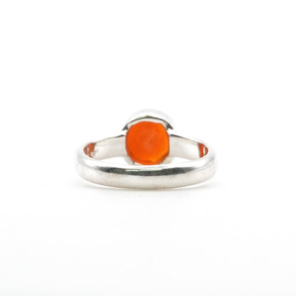 Anillo Cornalina Facetada