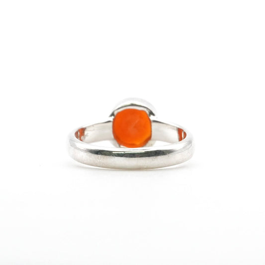 Anillo Cornalina Facetada