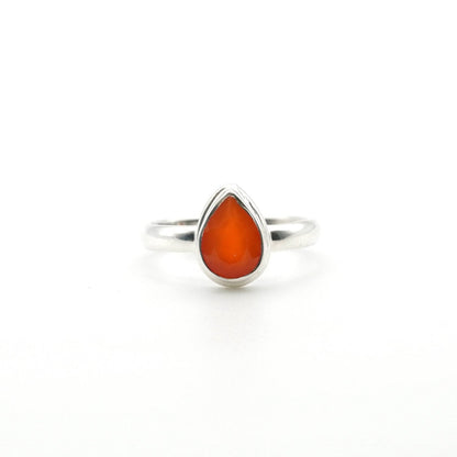 Anillo Cornalina Gota