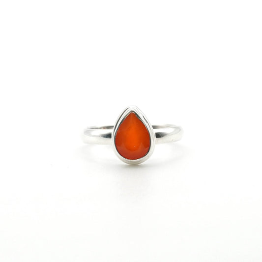 Anillo Cornalina Gota