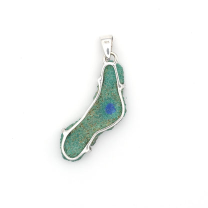 Collar Estalactita Azurita con Malaquita