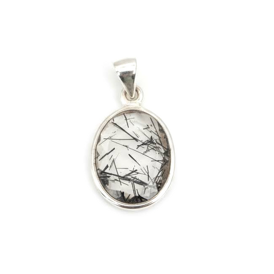 Collar Cuarzo Turmalinado Facetado