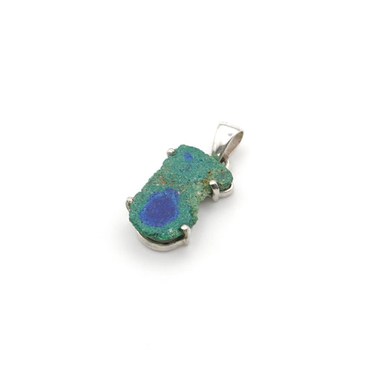 Collar Estalactita Azurita con Malaquita