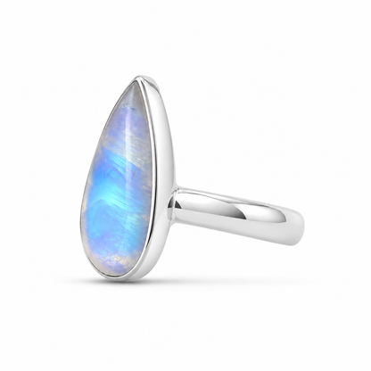 Anillo de Piedraluna Pera