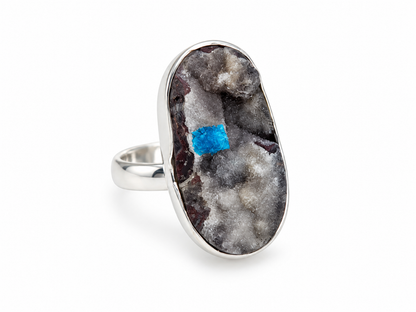 Anillo de Cavansita en Bruto de la India | Pieza de Colección