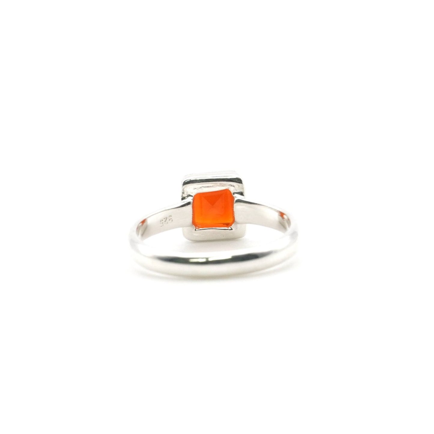 Anillo de Cornalina Cuadrado