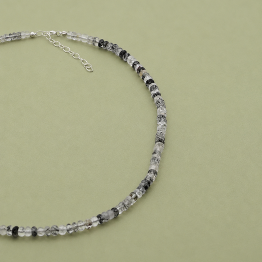 Choker de Cuarzo Turmalinado