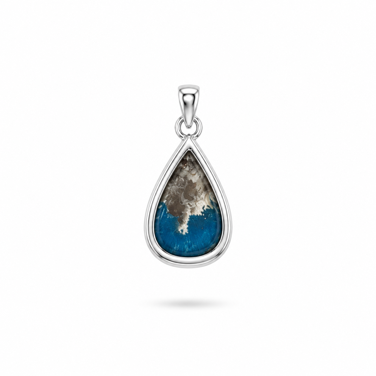 Collar de Piedra Natural Cavansita en Bruto - Pieza de Colección