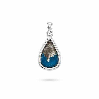 Collar de Piedra Natural Cavansita en Bruto - Pieza de Colección
