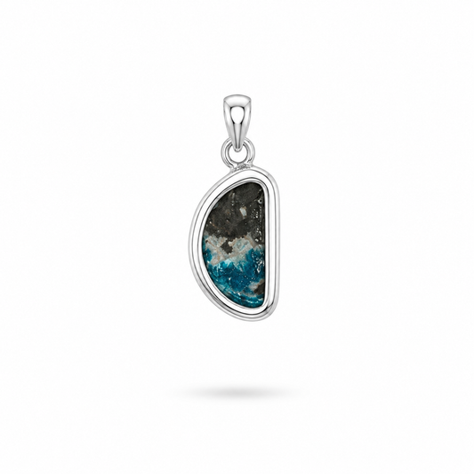 Collar de Piedra Natural Cavansita en Bruto - Pieza de Colección
