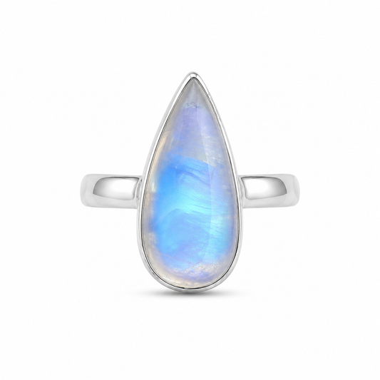 Anillo de Piedraluna en Plata 925