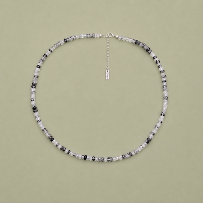 Choker de Cuarzo Turmalinado Natural