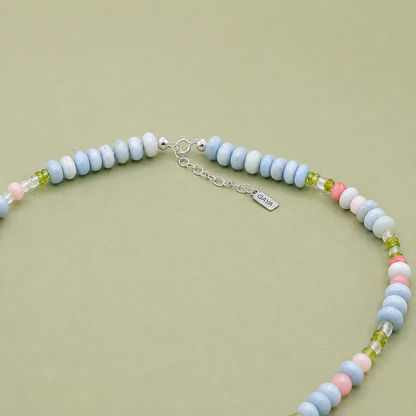 Choker de Opalo Azul Multigema