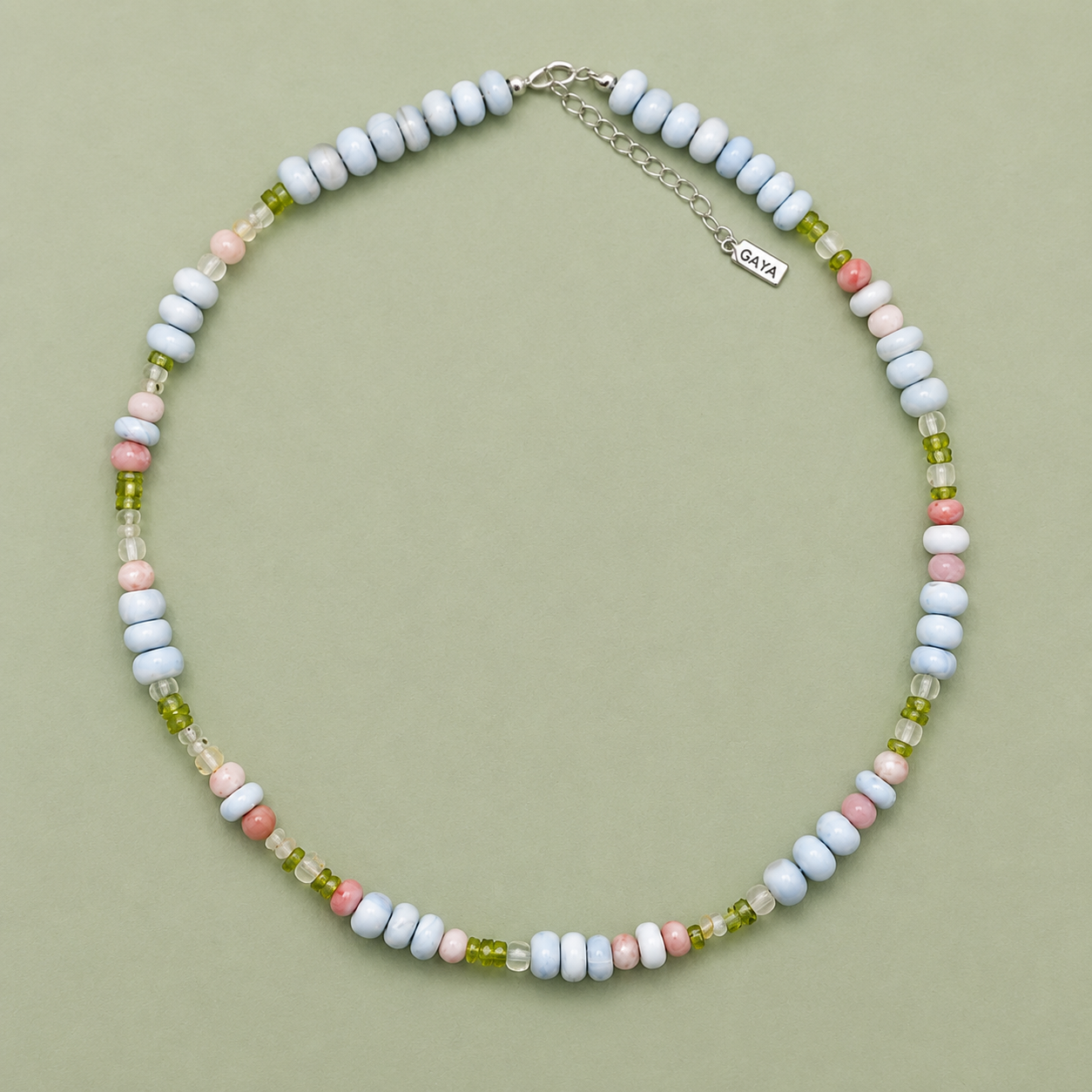 Choker de Opalo Azul Multigema