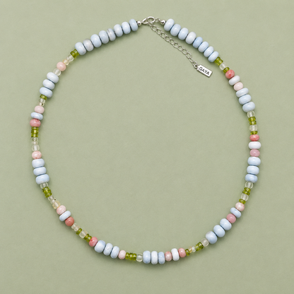 Choker de Opalo Azul Multigema