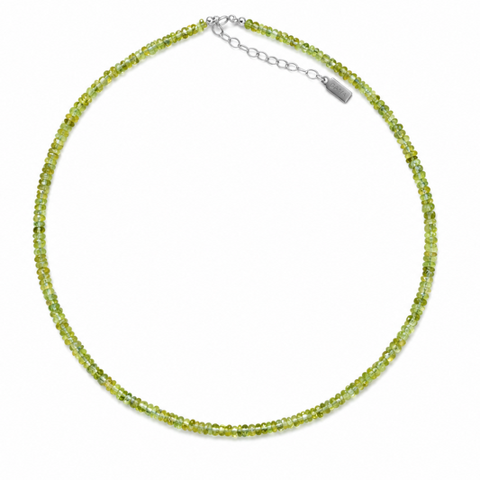 Choker de Peridoto Natural en Plata 925