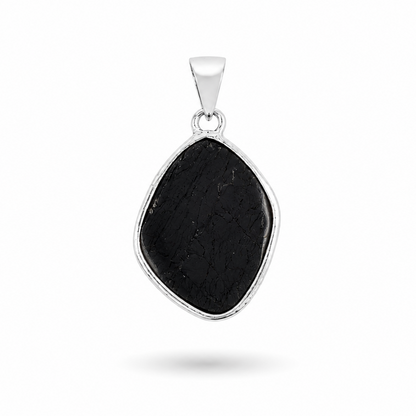 Dije de Piedra Natural Turmalina Negra en Bruto