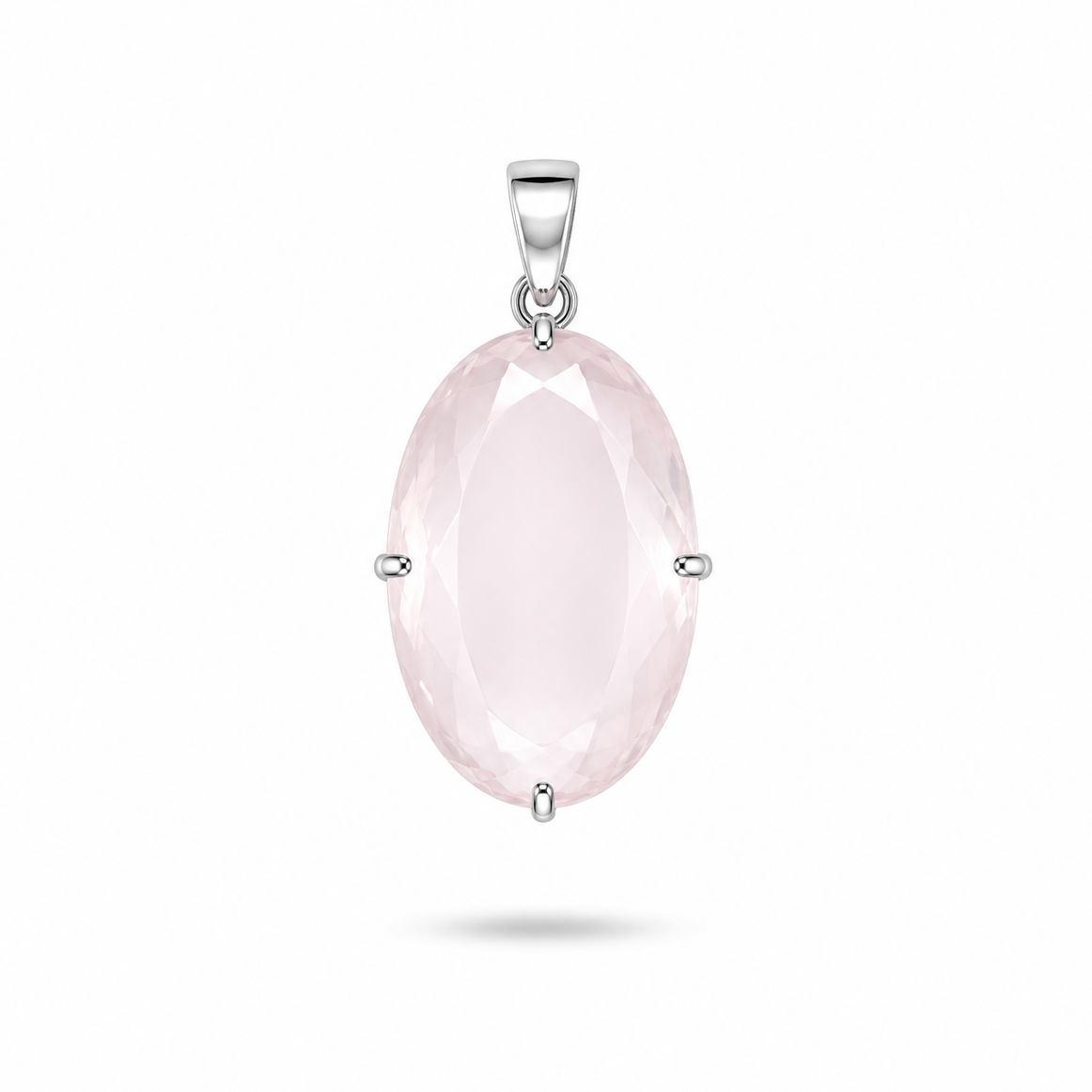 Dije de Cuarzo Rosa Imperial XL - Pieza de Colección