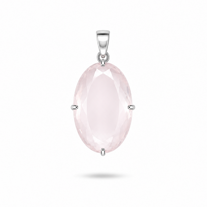Dije de Cuarzo Rosa Imperial XL - Pieza de Colección