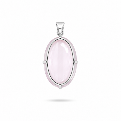 Dije de Cuarzo Rosa Imperial XL - Pieza de Colección