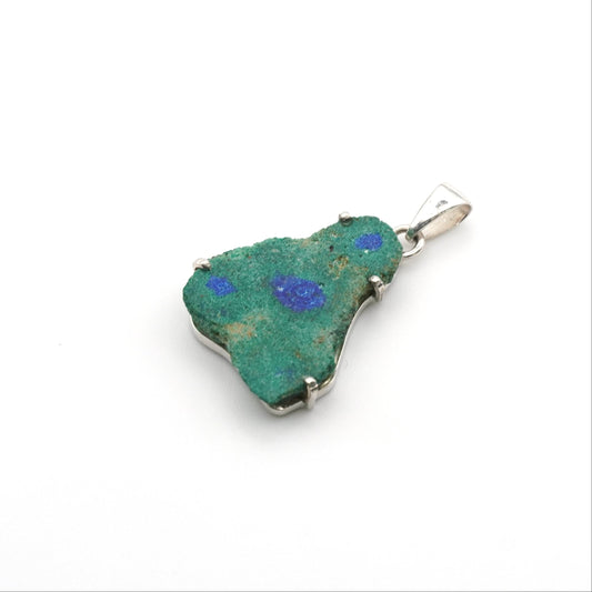 Collar Estalactita Azurita con Malaquita