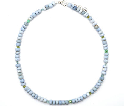 Choker Ópalo Azul, Crisoprasa y Peridoto