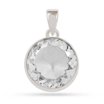 Collar Cuarzo Cristal Facetado Redondo