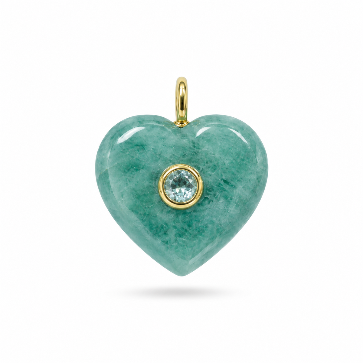 Dije de Aguamarina con Topacio Sky Blue