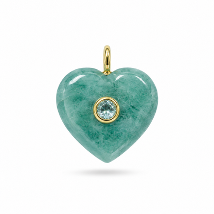 Dije de Aguamarina con Topacio Sky Blue