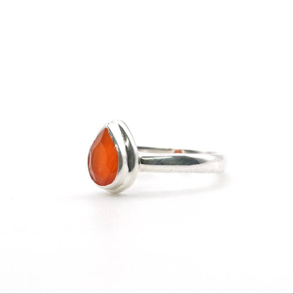 Anillo Cornalina Gota